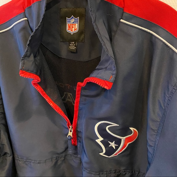 NFL Texans Windbreaker Jacket Size L - Picture 3 of 14
